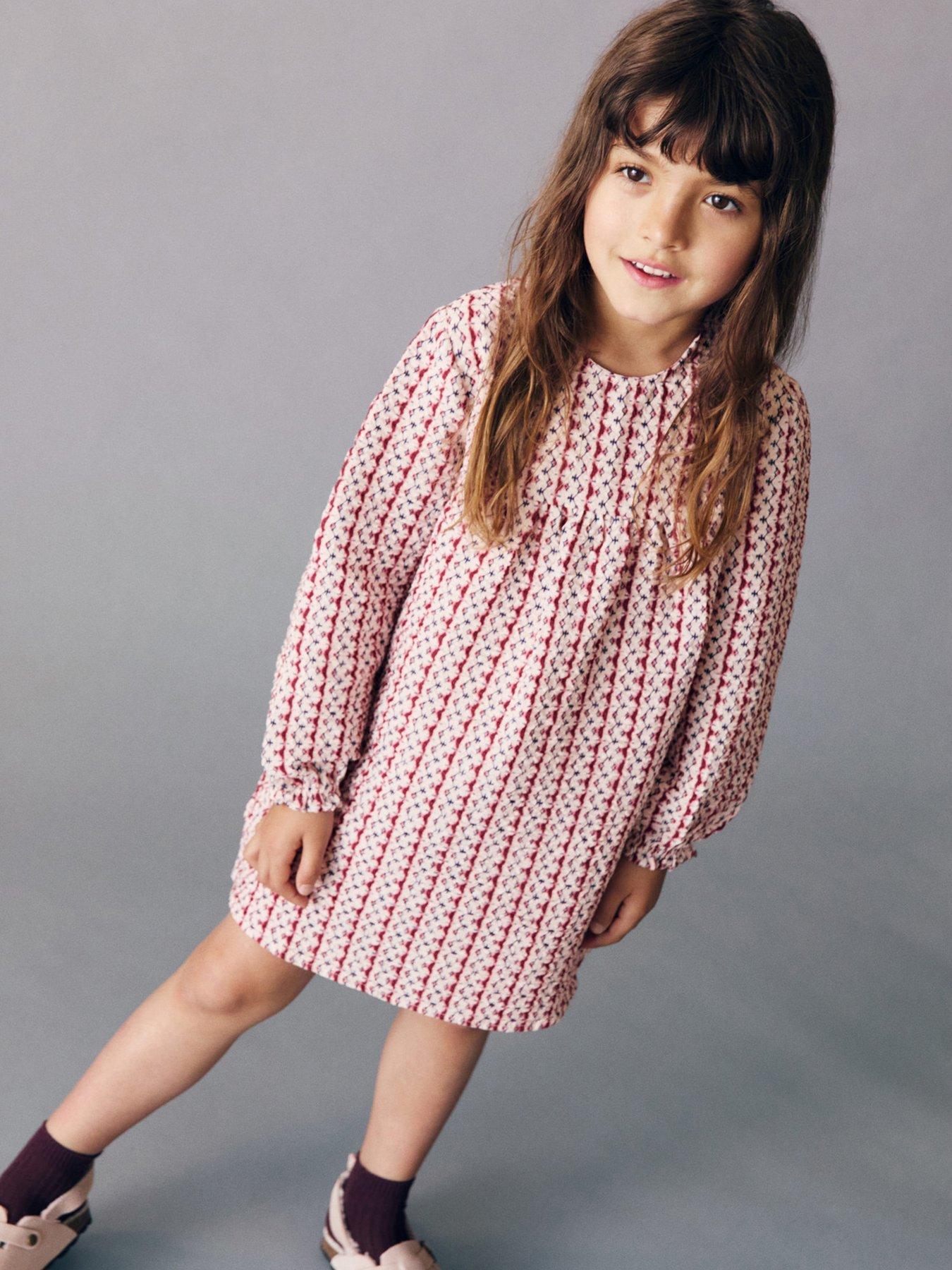 undefined Younger Girls Long Sleeve Dress - Red