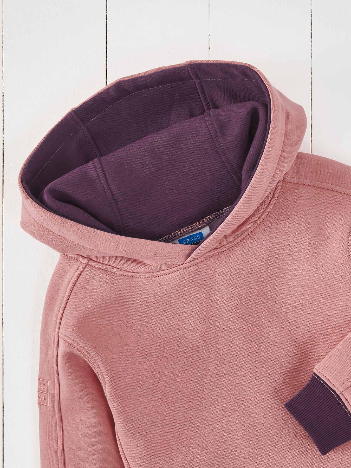  image of grass-air-infant-junior-hoodie-pink