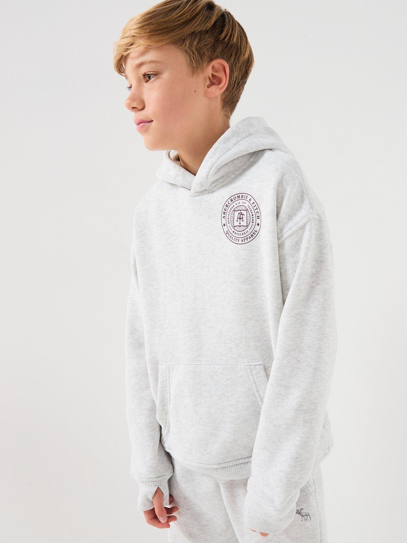 Abercrombie & Fitch Boys Fashion Hoodie - Grey