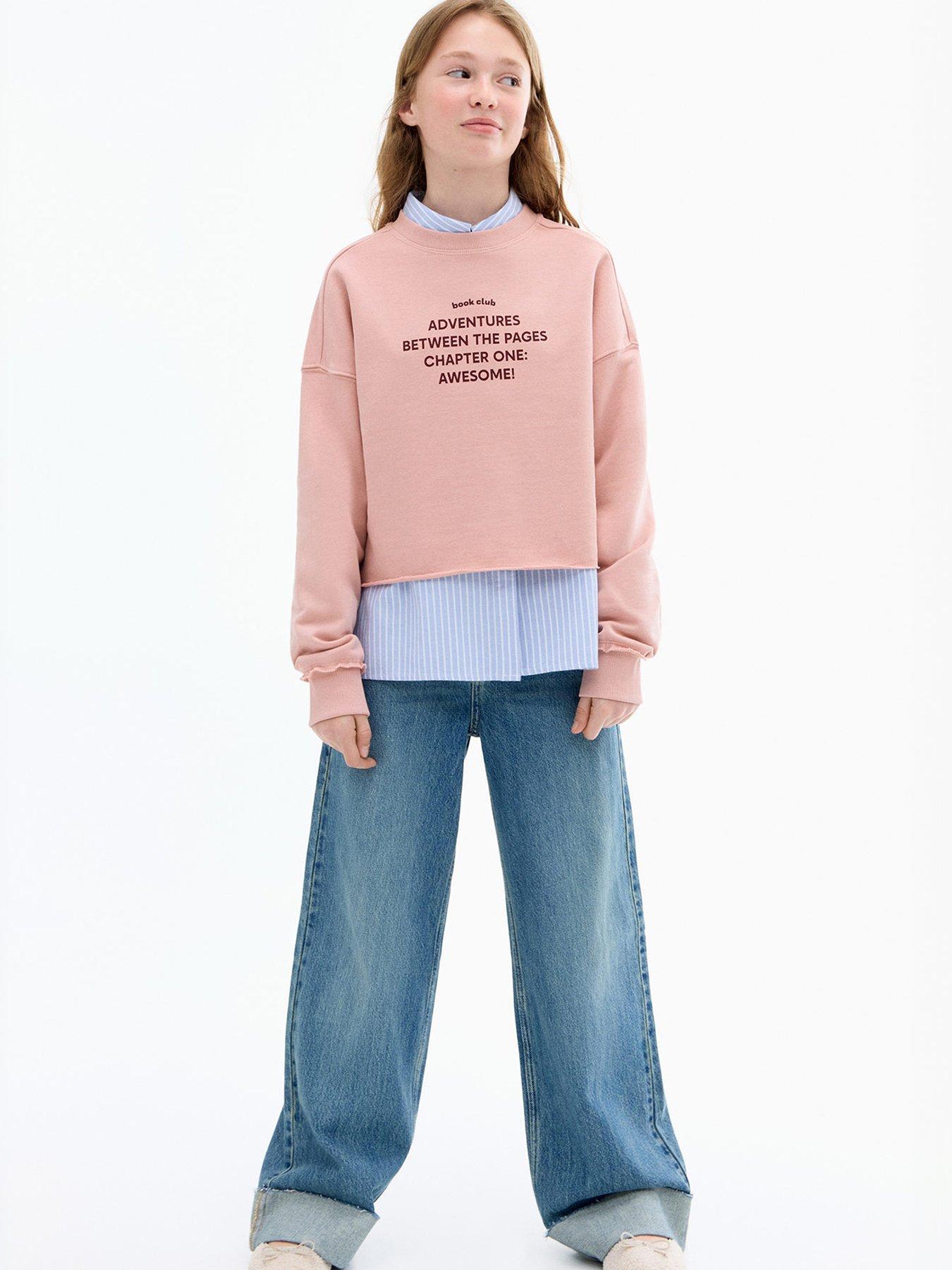 Mango Girls Book Club Sweat - Pink