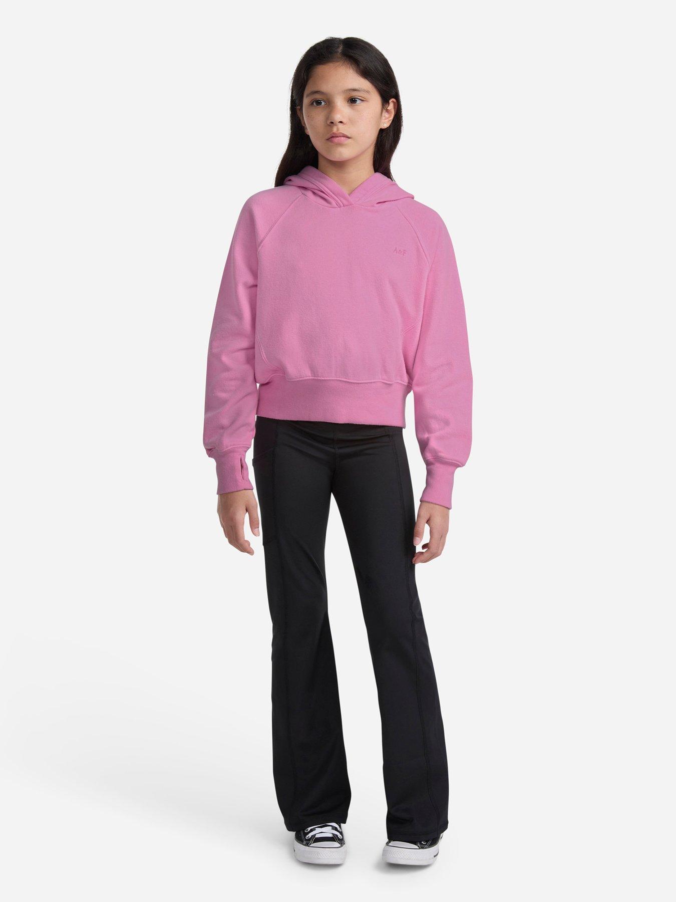 undefined Girls Essential Pullover Hoodie - Pink