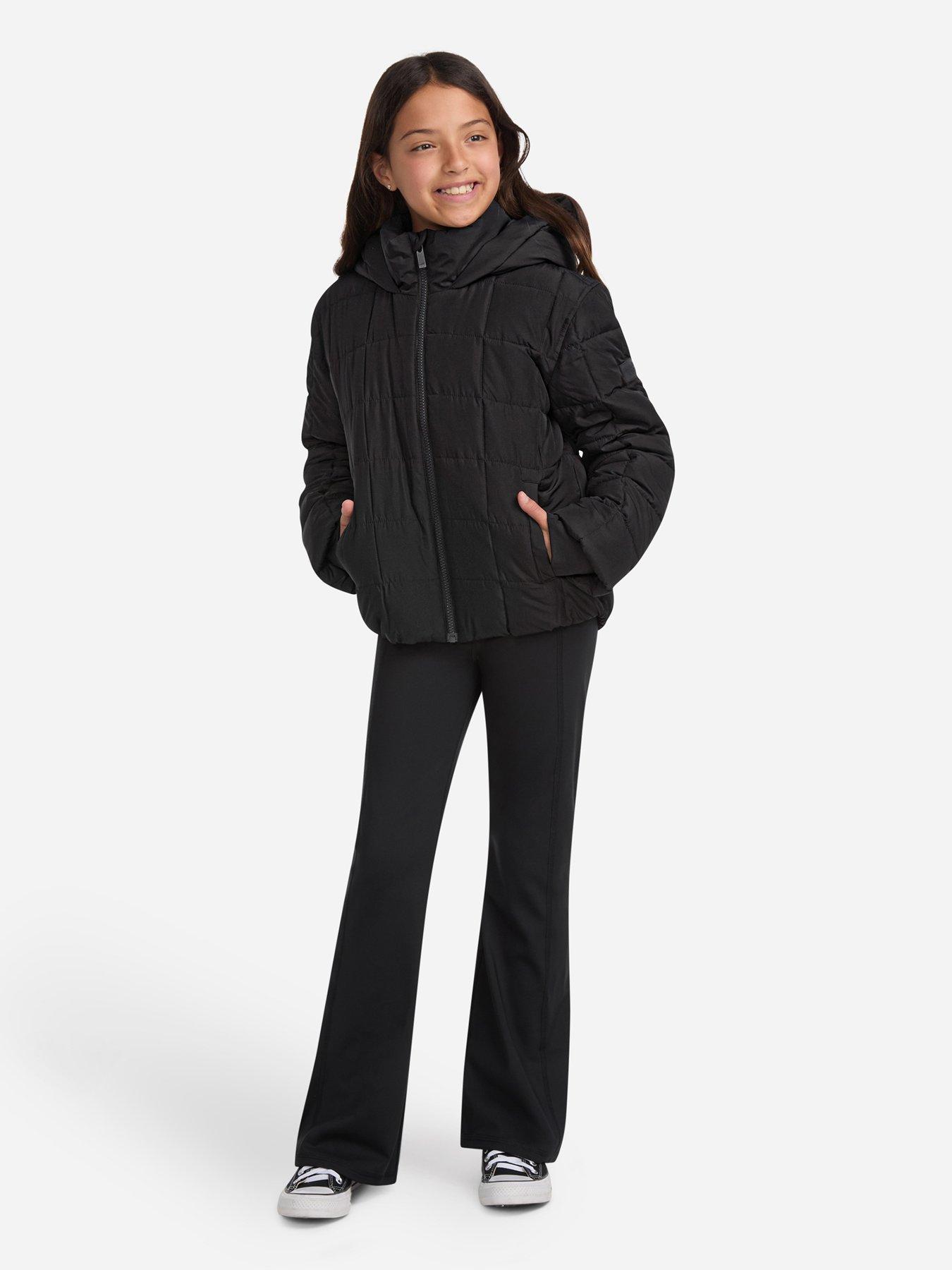 Image 3 of 6 of Abercrombie & Fitch Girls Midweight Padded Jacket - Black