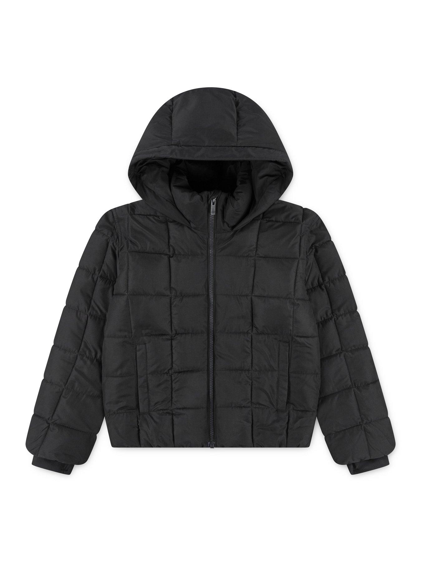Image 4 of 6 of Abercrombie & Fitch Girls Midweight Padded Jacket - Black