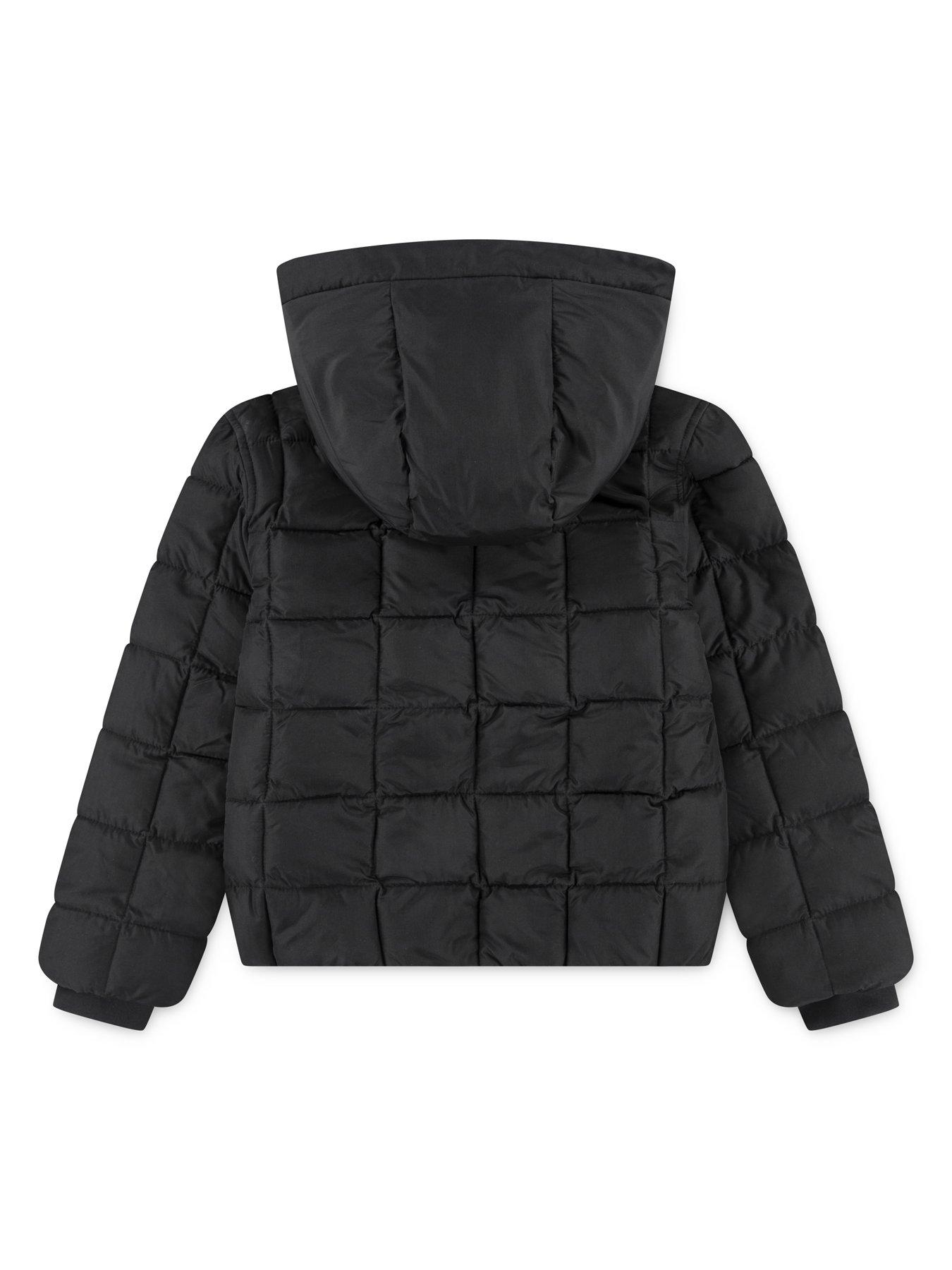 Image 5 of 6 of Abercrombie & Fitch Girls Midweight Padded Jacket - Black