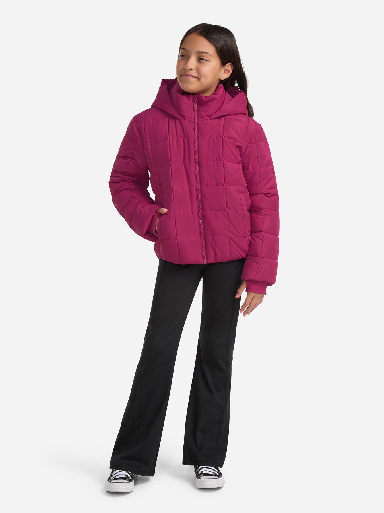 Image 3 of 6 of Abercrombie & Fitch Girls Midweight Padded Jacket - Pink
