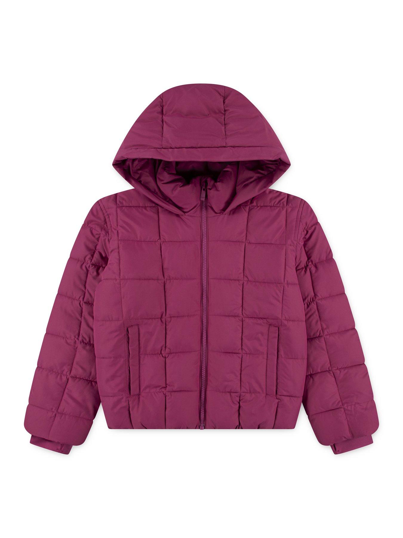 Image 4 of 6 of Abercrombie & Fitch Girls Midweight Padded Jacket - Pink