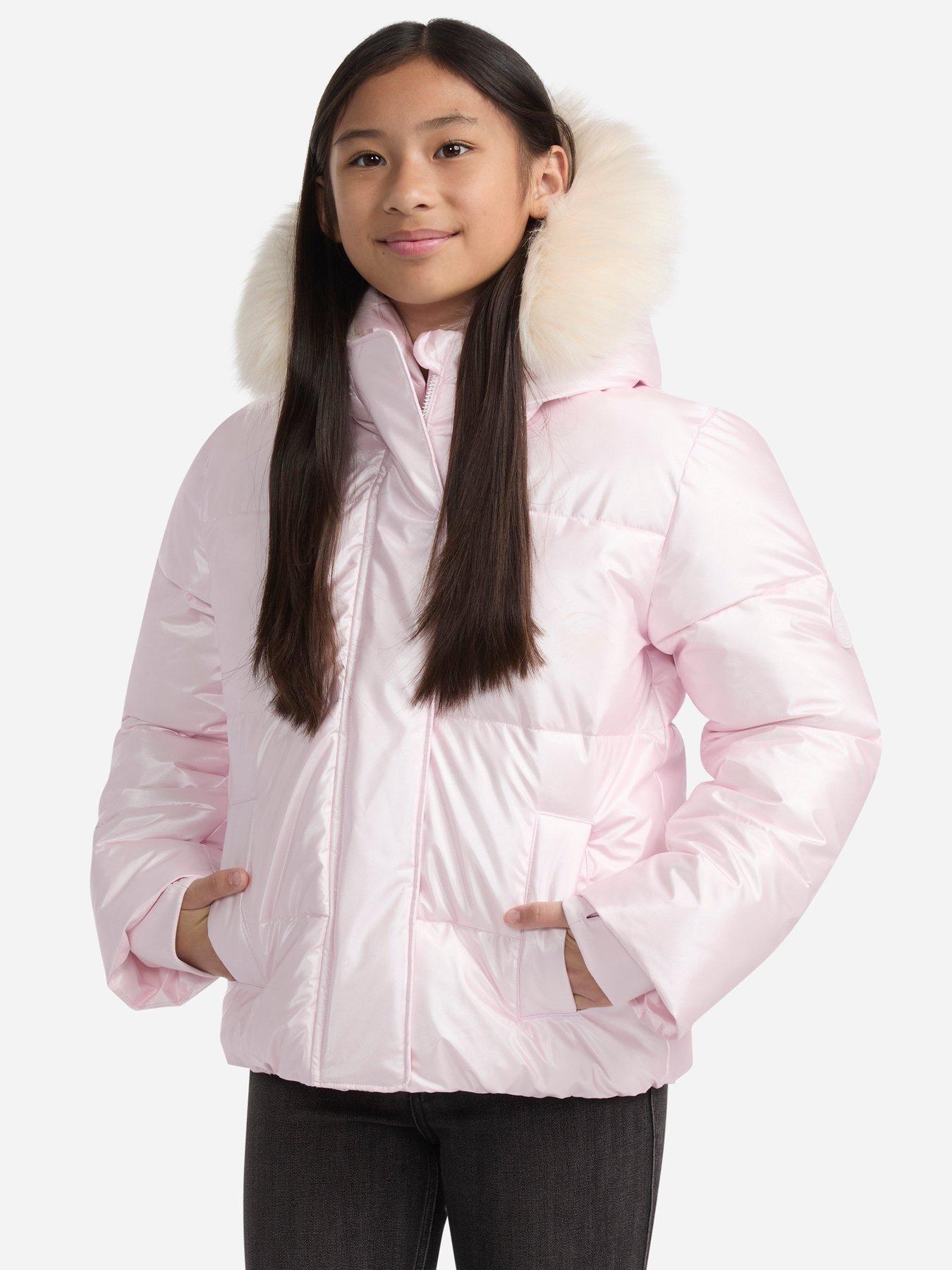 Abercrombie & Fitch Girls Shiny Ultra Padded Jacket - Pink