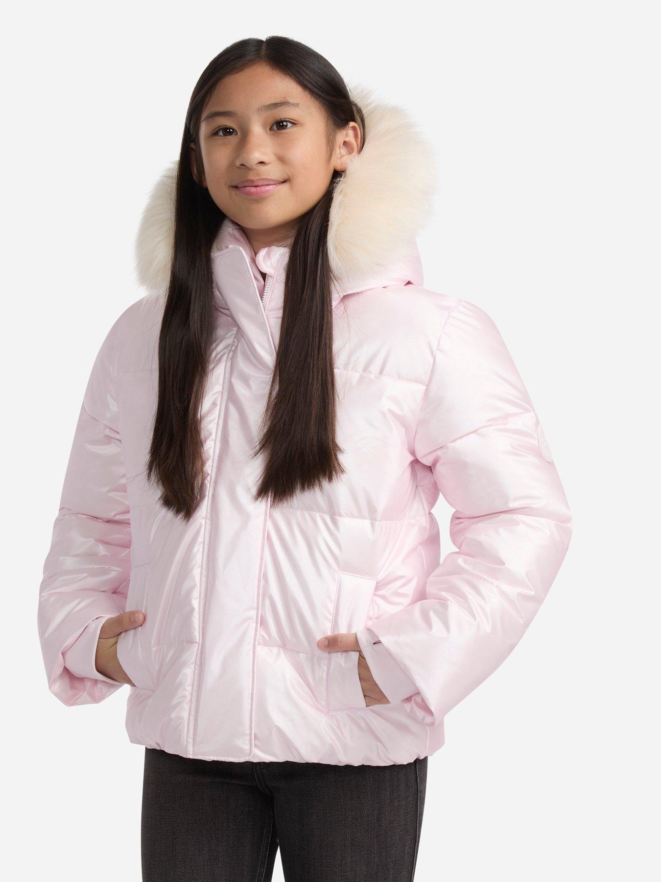 undefined Girls Shiny Ultra Padded Jacket - Pink