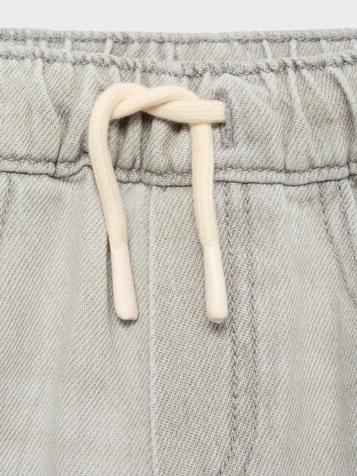  image of mango-younger-boys-denim-joggers-grey