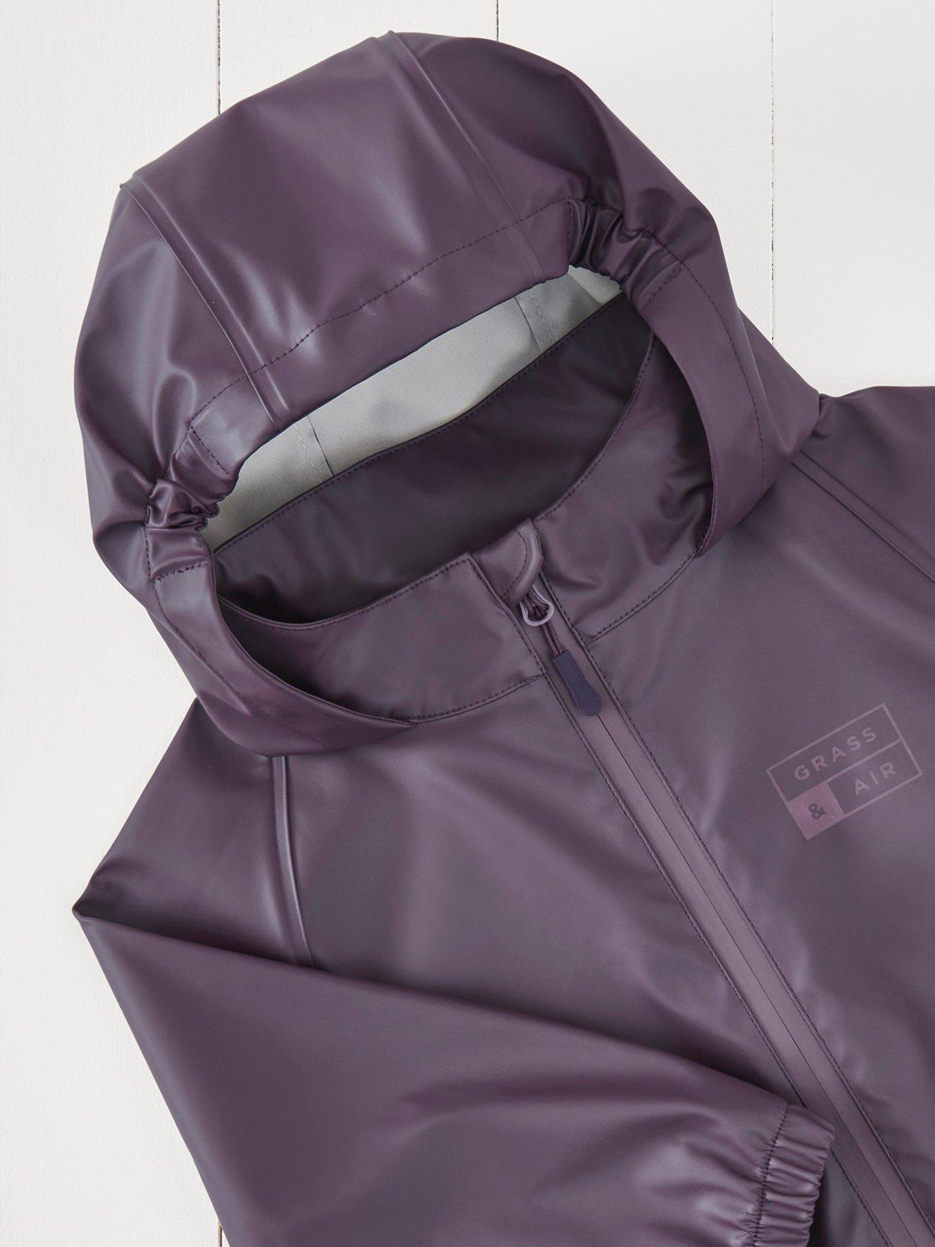 Image 5 of 5 of Grass & Air Infant/ Junior Rainster Jacket - Purple