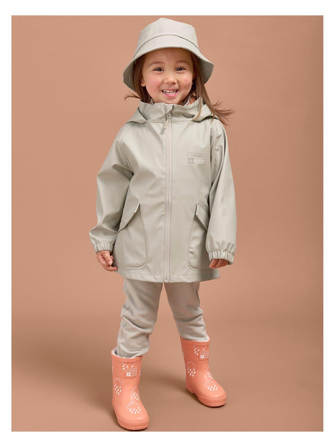 Image 2 of 6 of Grass & Air Infant/ Junior Rainster Jacket - Grey
