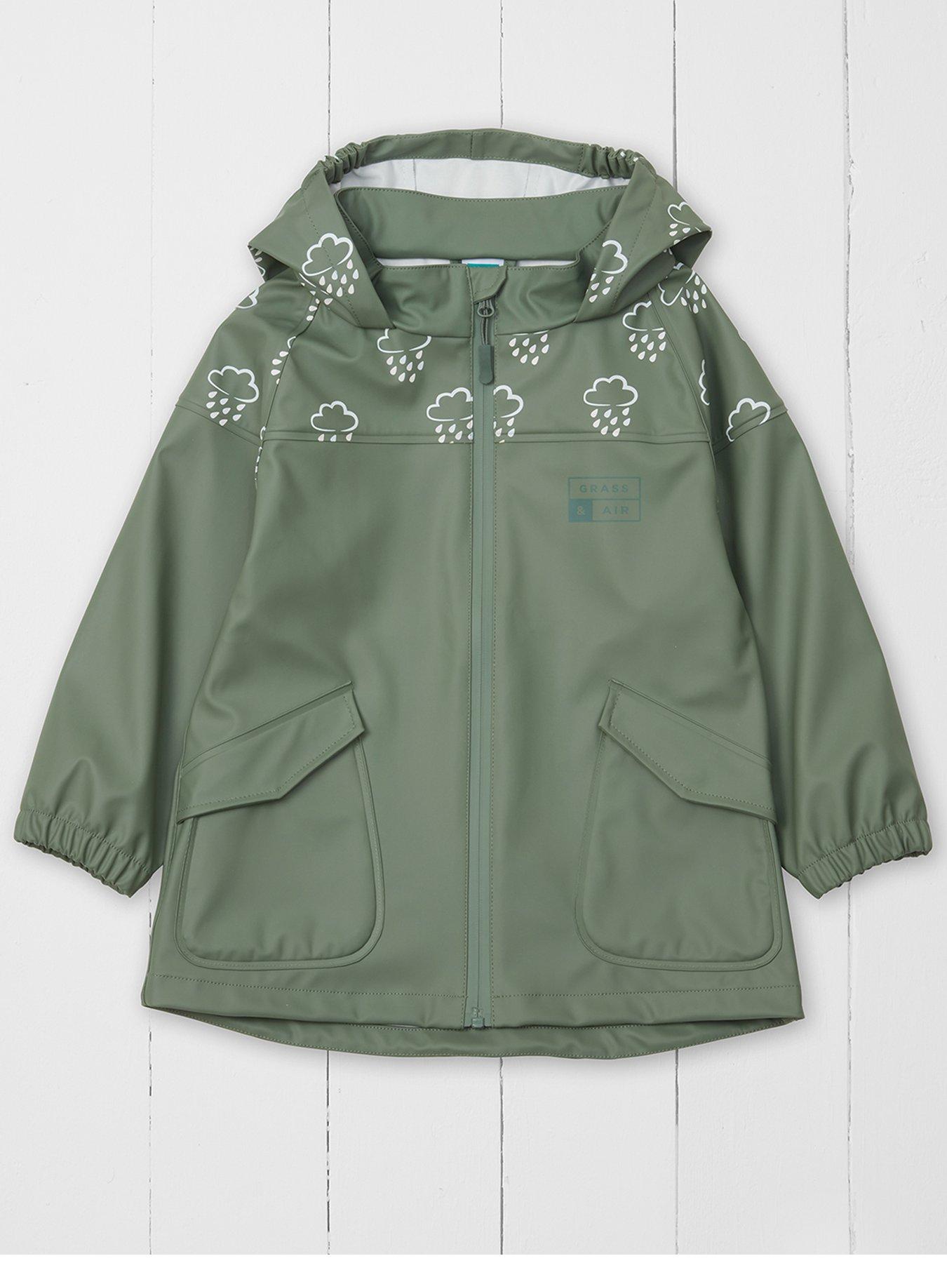 undefined Infant/ Junior Colour Changing Rainster Jacket - Khaki