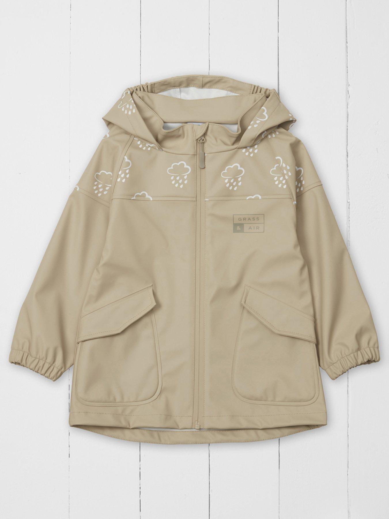 Image 1 of 5 of Grass & Air Infant/ Junior Colour Changing Rainster Jacket - Stone