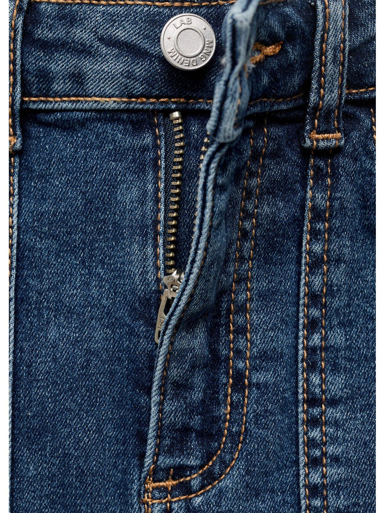 Image 4 of 4 of Mango Girls Denim Skirt - Dark Blue