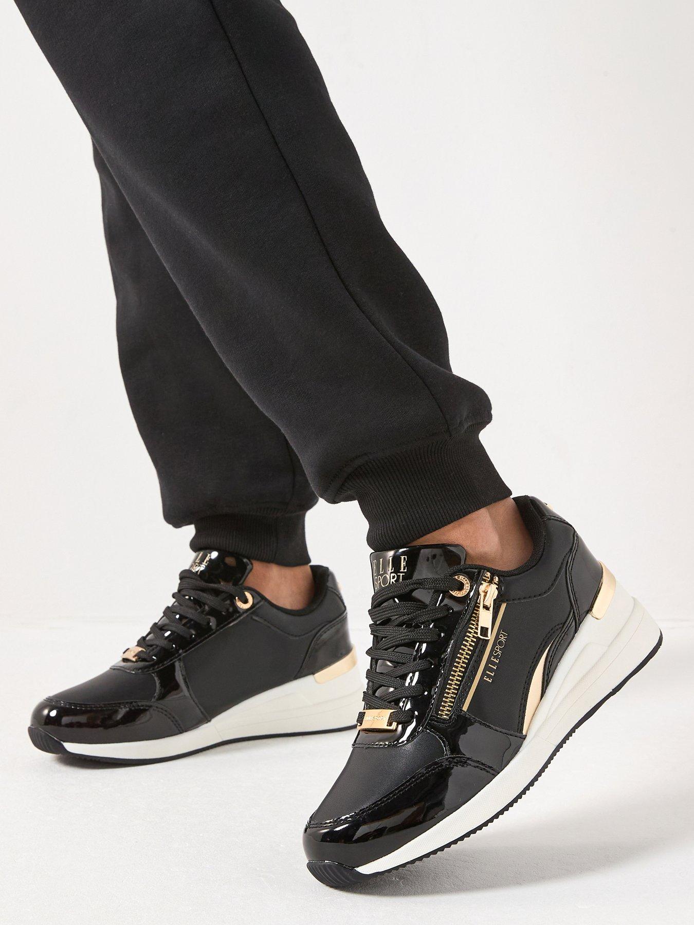 The Very Collection Elle Sports Lace Up Wedge Trainer