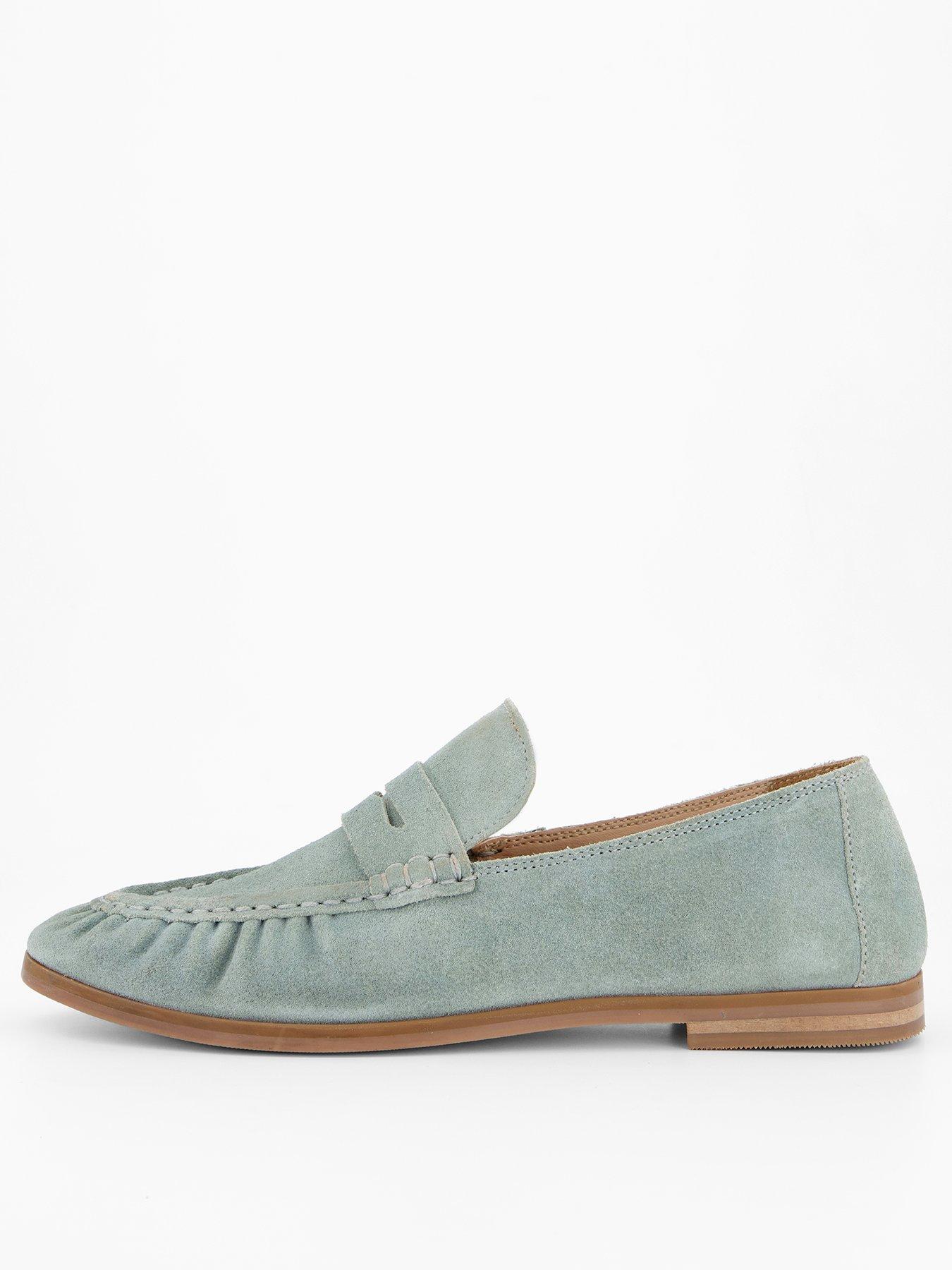 The Very Collection Real Suede Loafer Shoe - Blue