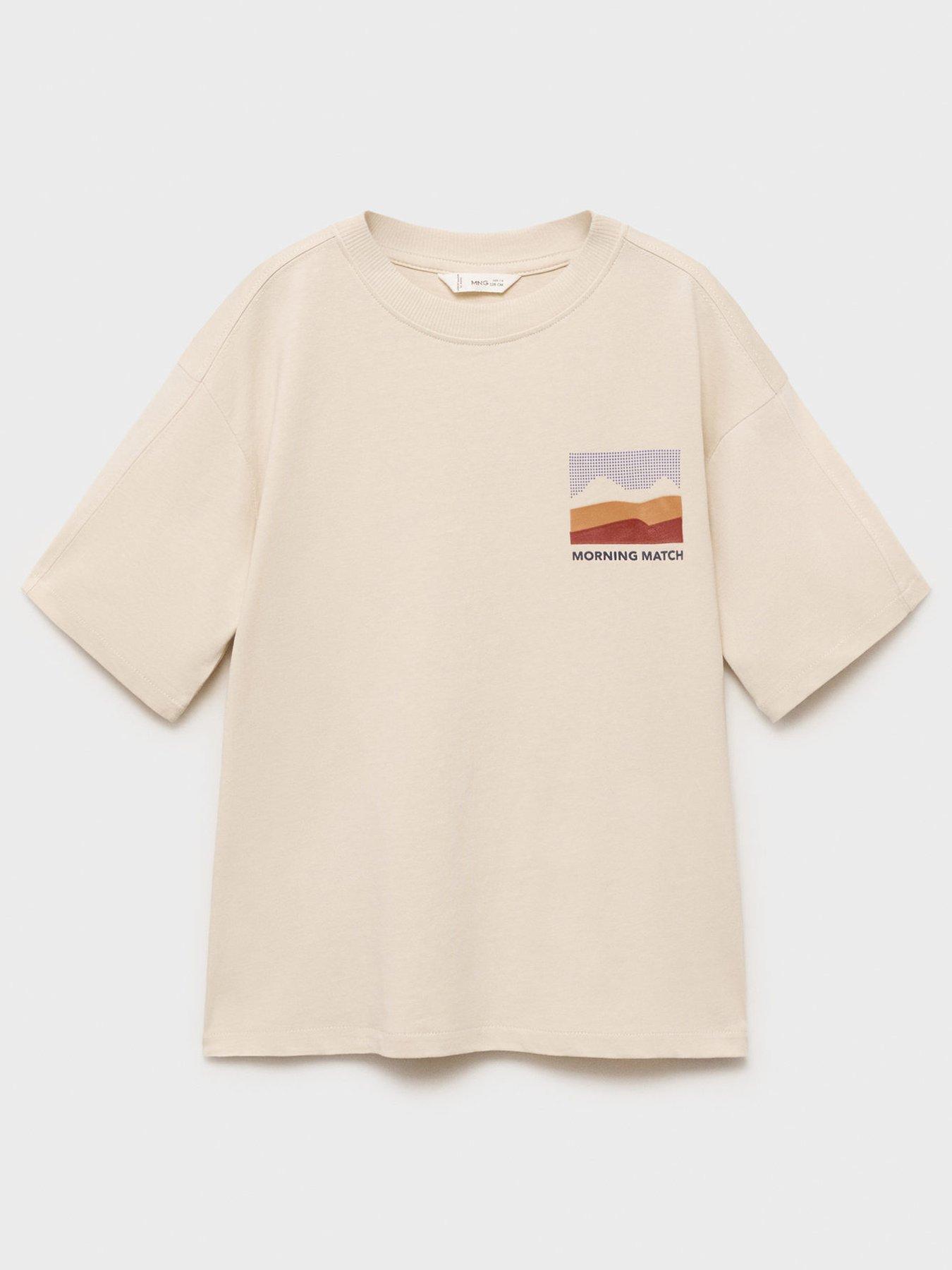 undefined Boys Morning Short Sleeve T-shirt - Beige