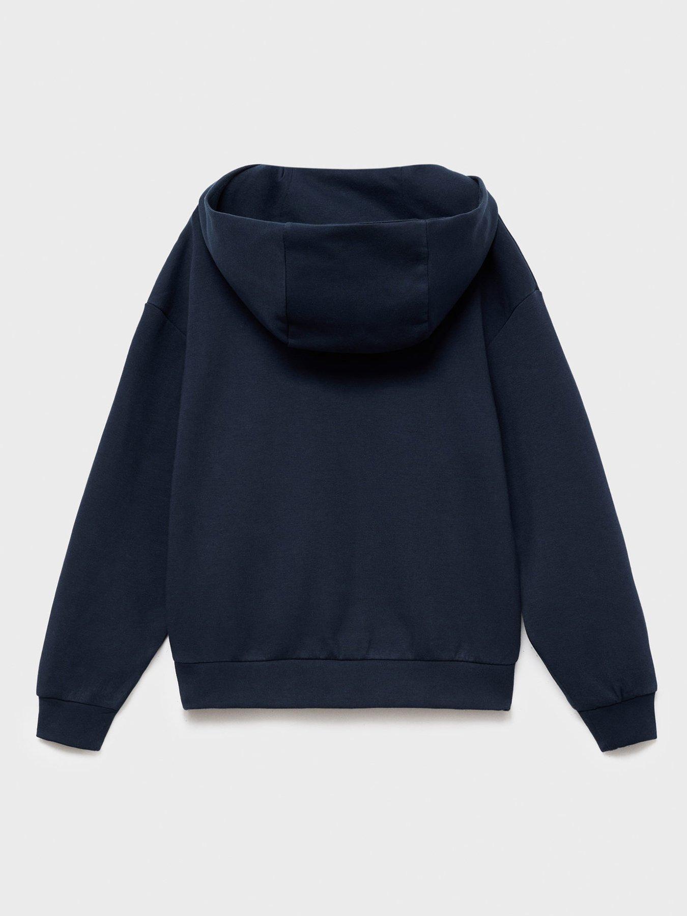Image 2 of 4 of Mango Boys Pocket Hoody - Navy