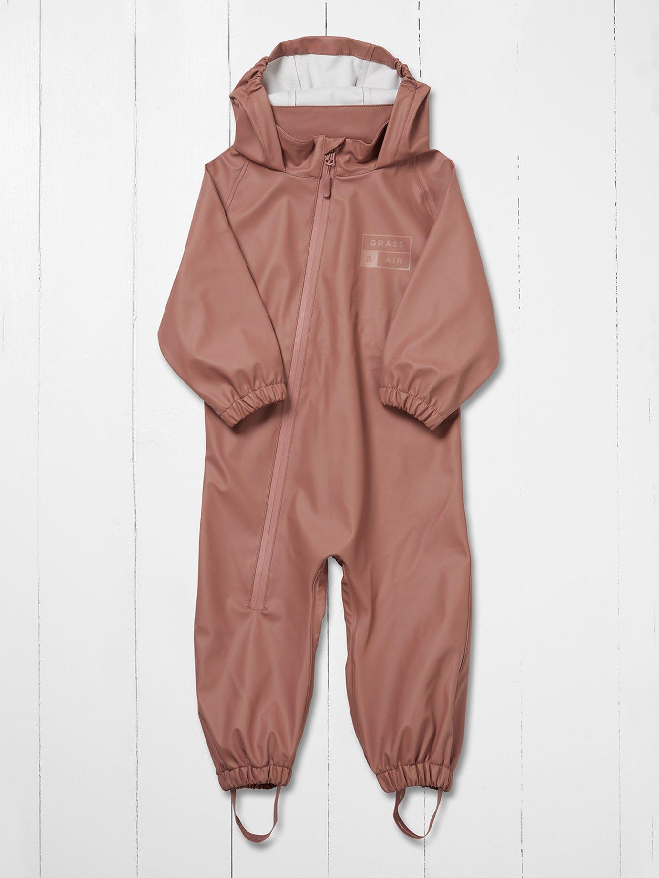  image of grass-air-infant-pu-puddlesuit-pink