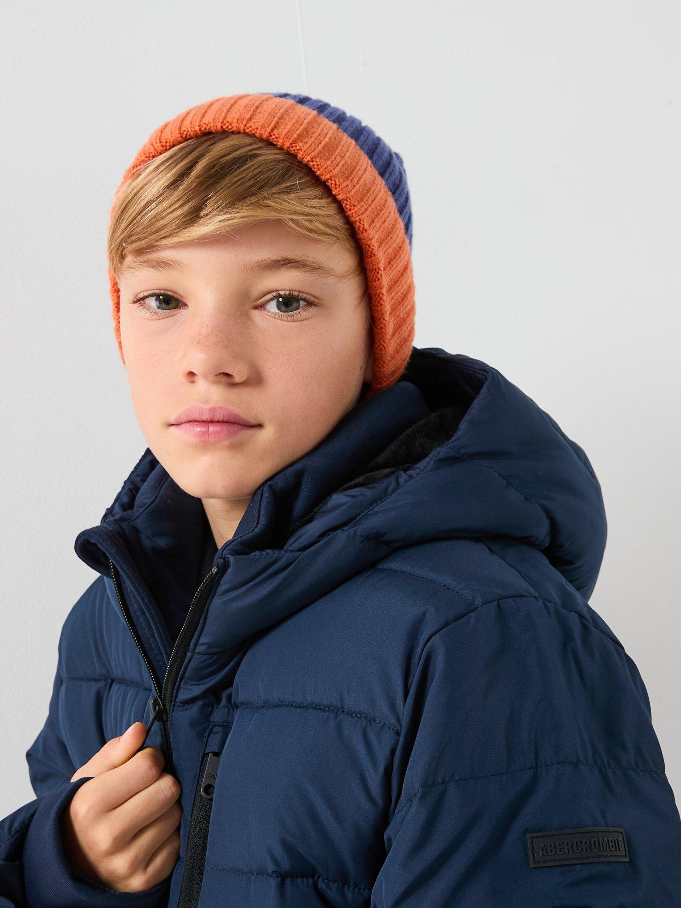 Image 4 of 5 of Abercrombie & Fitch Boys Midweight Padded Jacket - Blue