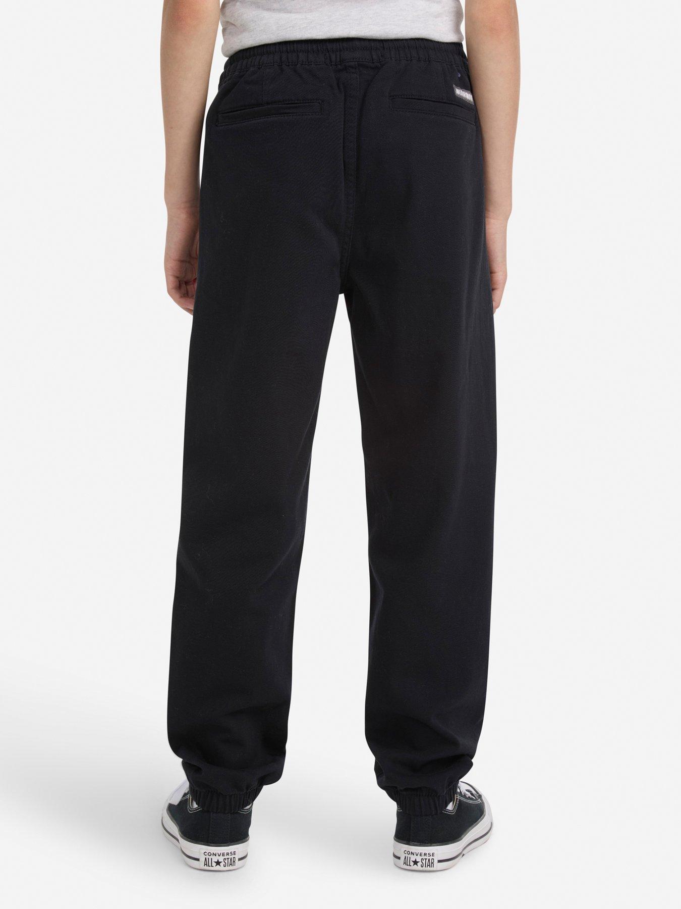 Image 2 of 6 of Abercrombie & Fitch Boys Slim Twill Jogger - Black