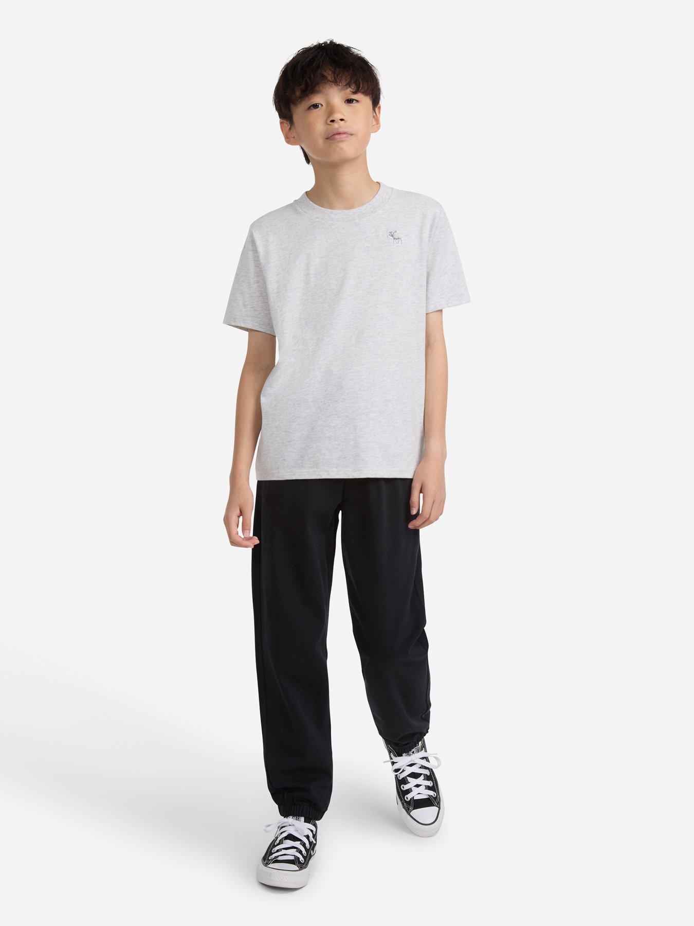 Image 3 of 6 of Abercrombie & Fitch Boys Slim Twill Jogger - Black