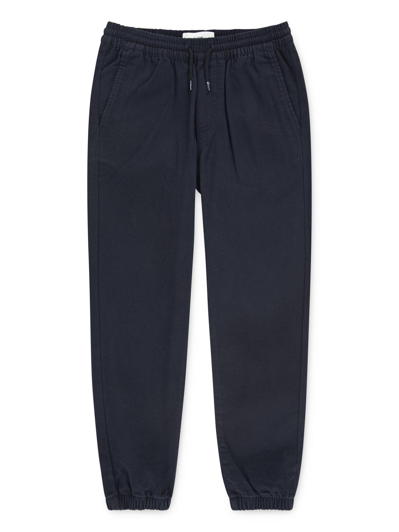 Image 4 of 6 of Abercrombie & Fitch Boys Slim Twill Jogger - Black