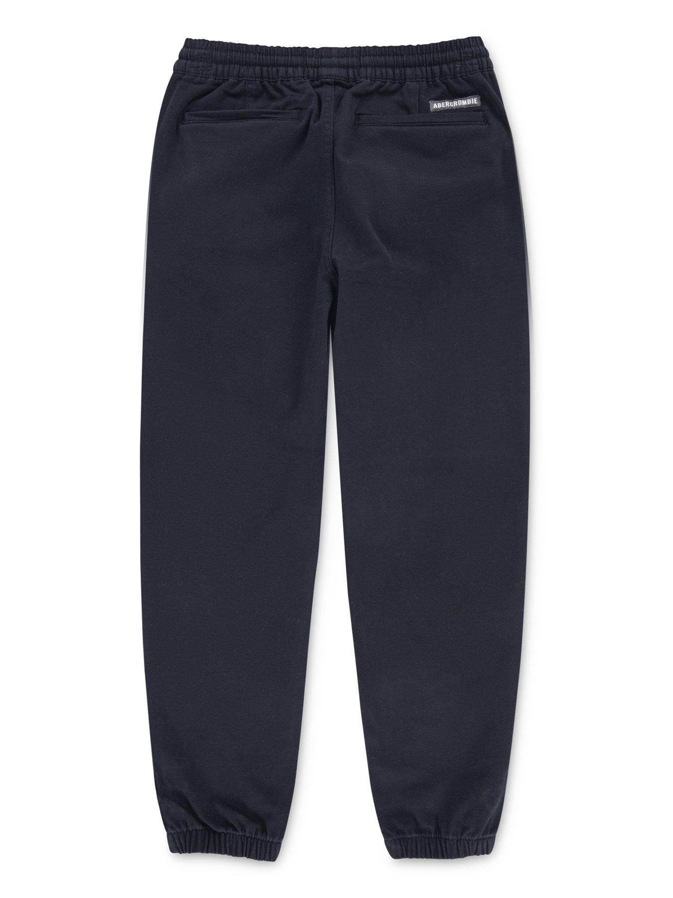 Image 5 of 6 of Abercrombie & Fitch Boys Slim Twill Jogger - Black