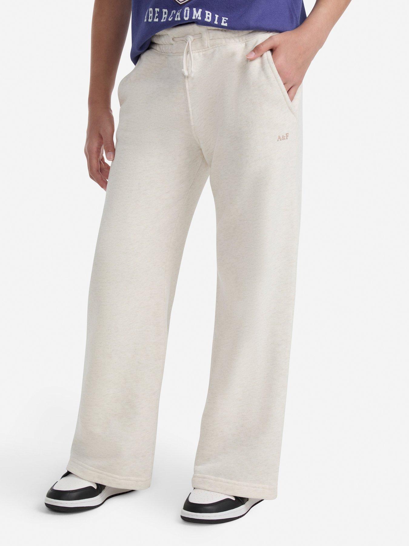 undefined Girls Essential Wide Leg Fleece - Beige
