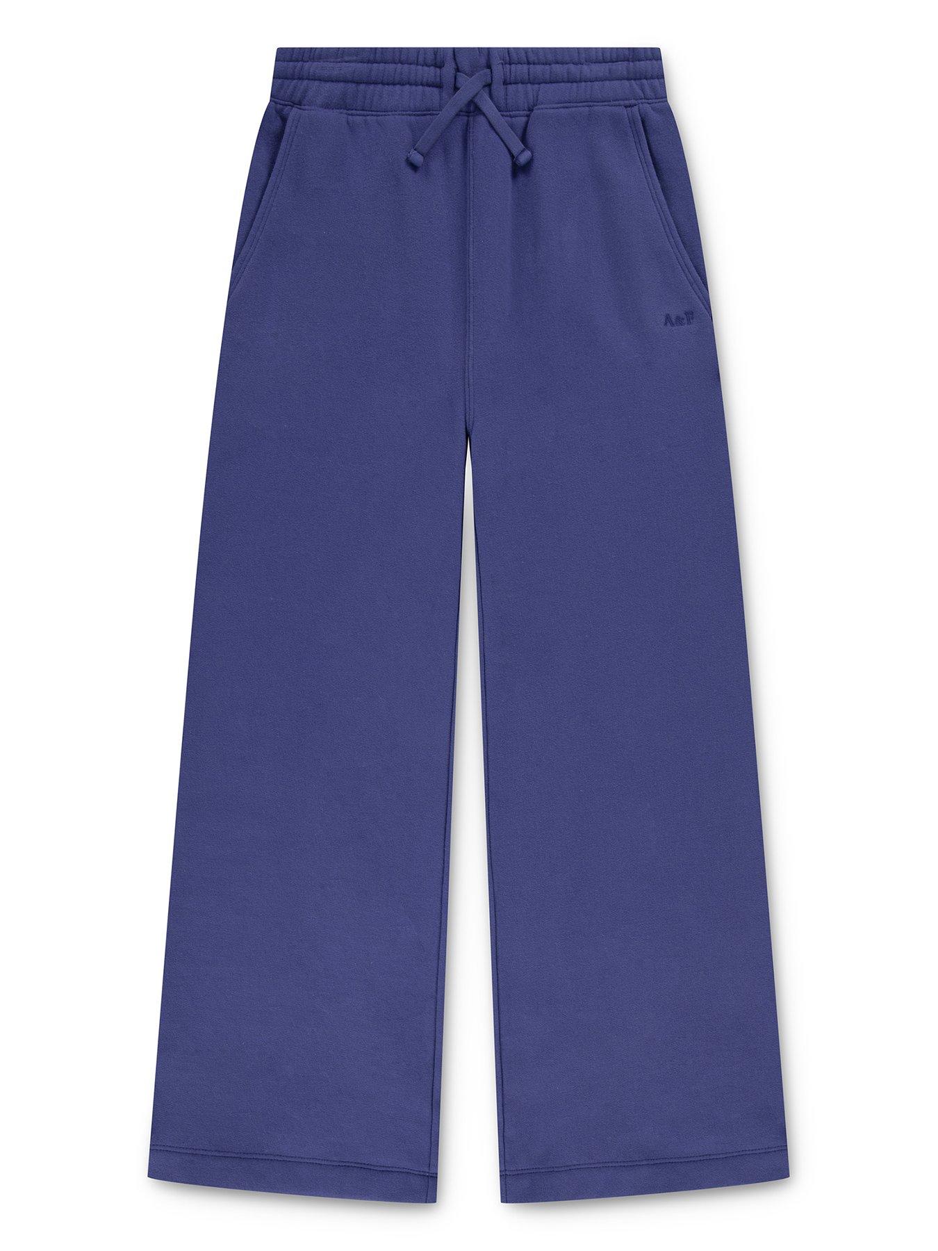 undefined Girls Essential Wide Leg Fleece - Blue
