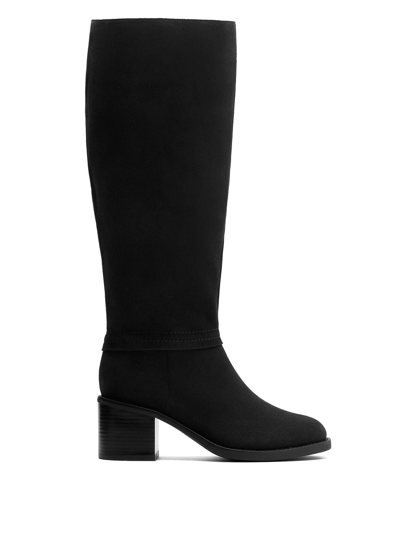  image of clarks-chamberly-hi-knee-boots-black