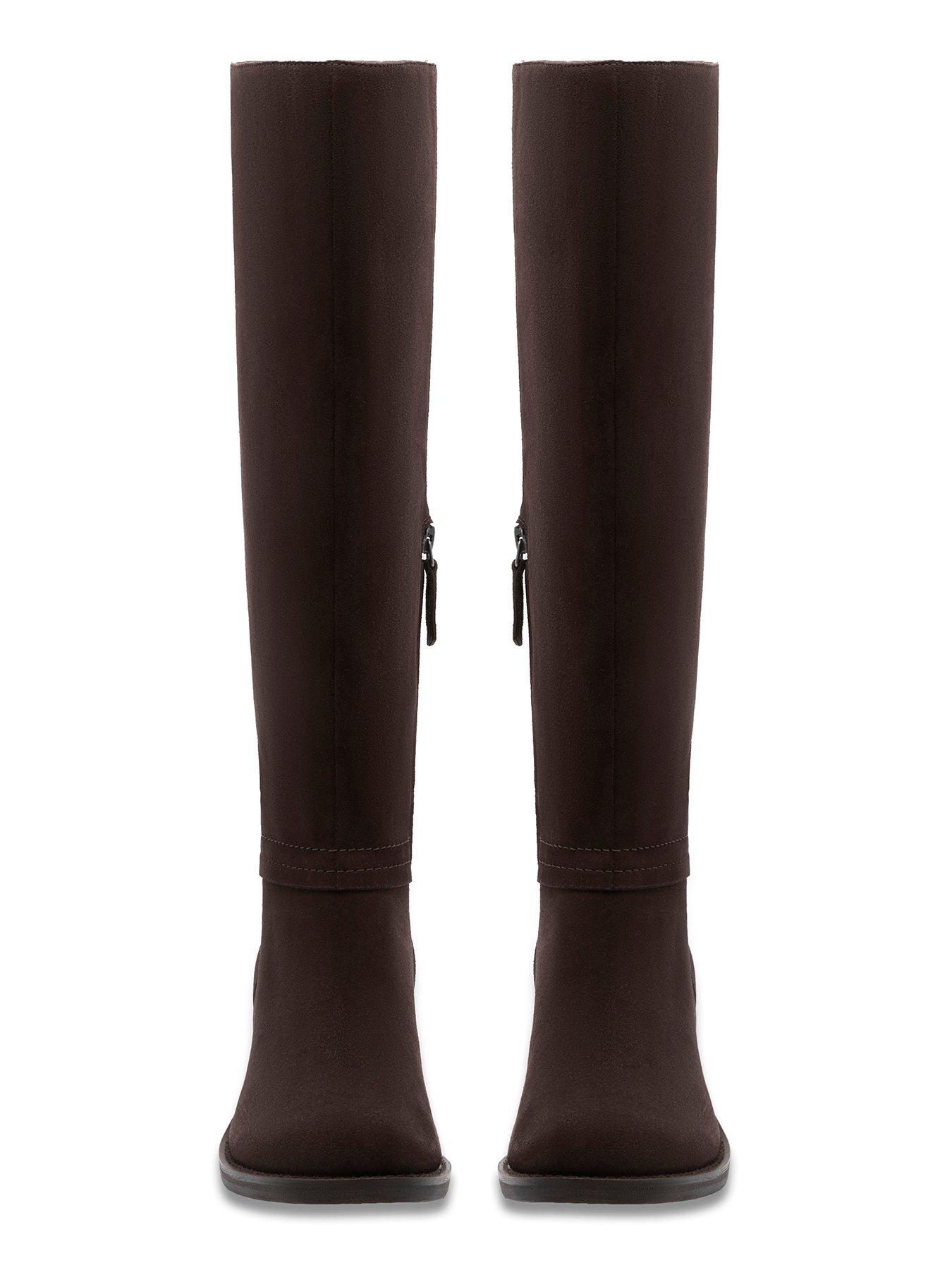 Image 4 of 6 of Clarks Chamberly Hi Knee Boots - Brown