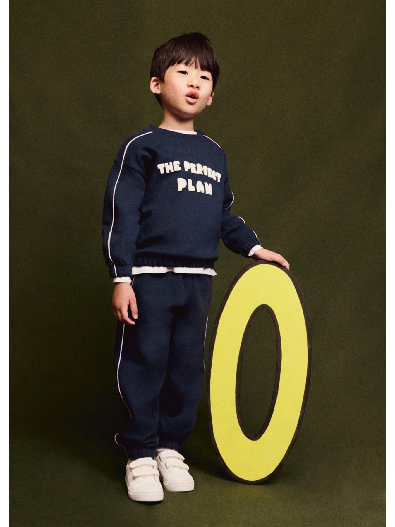 Mango Younger Boys Perfect Plan Co-Ord Joggers - Navy