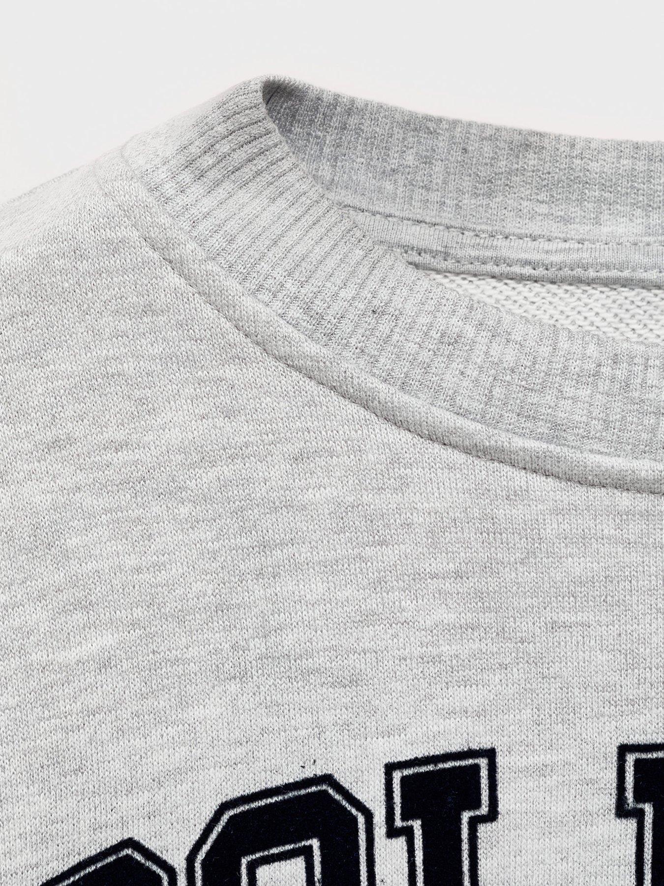 Image 4 of 4 of Mango Girls College Sweatshirt - Grey