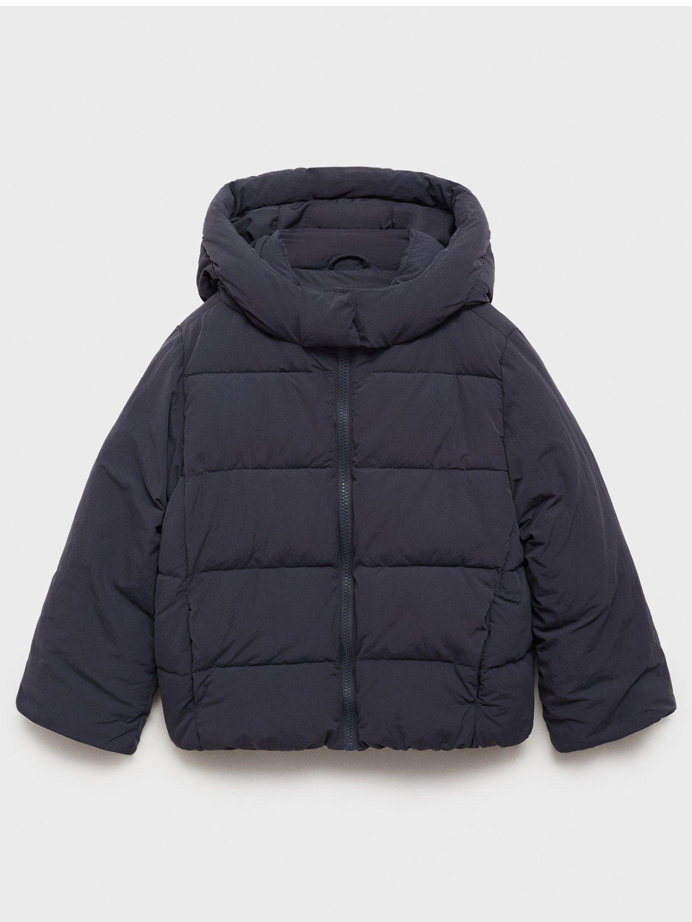 Mango Girls Padded Coat - Navy