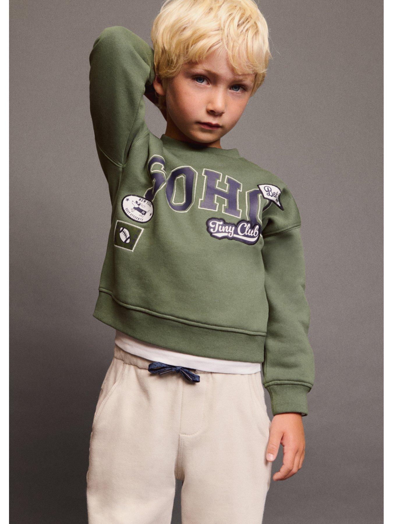 undefined Younger Boys Soho Co-Ord Sweat - Green