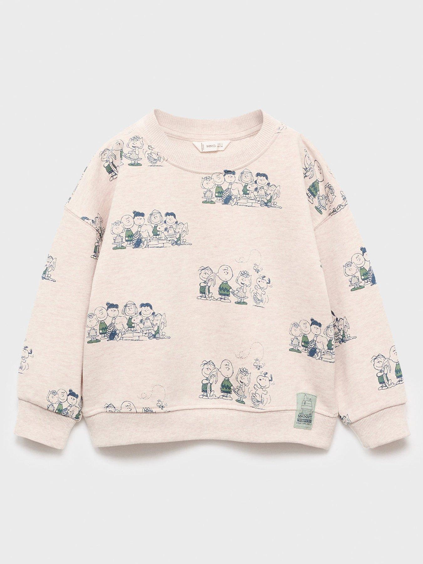 undefined Younger Boys Snoopy Sweat - Beige