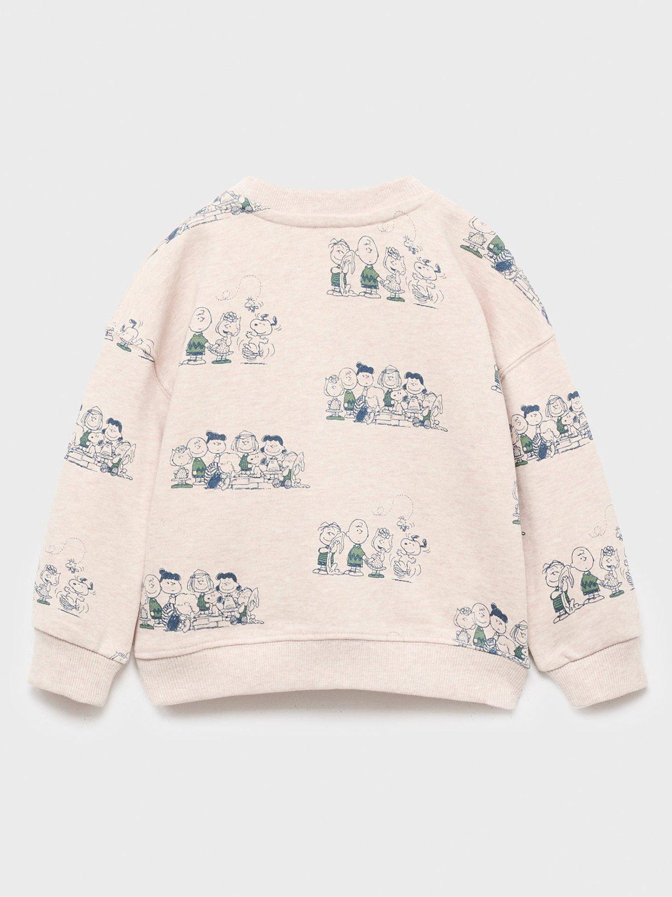 Image 2 of 4 of Mango Younger Boys Snoopy Sweat - Beige