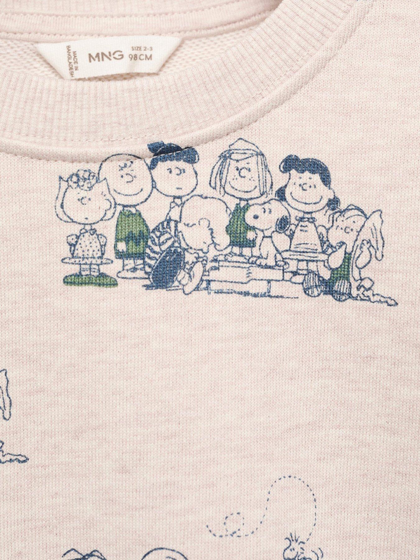 Image 4 of 4 of Mango Younger Boys Snoopy Sweat - Beige