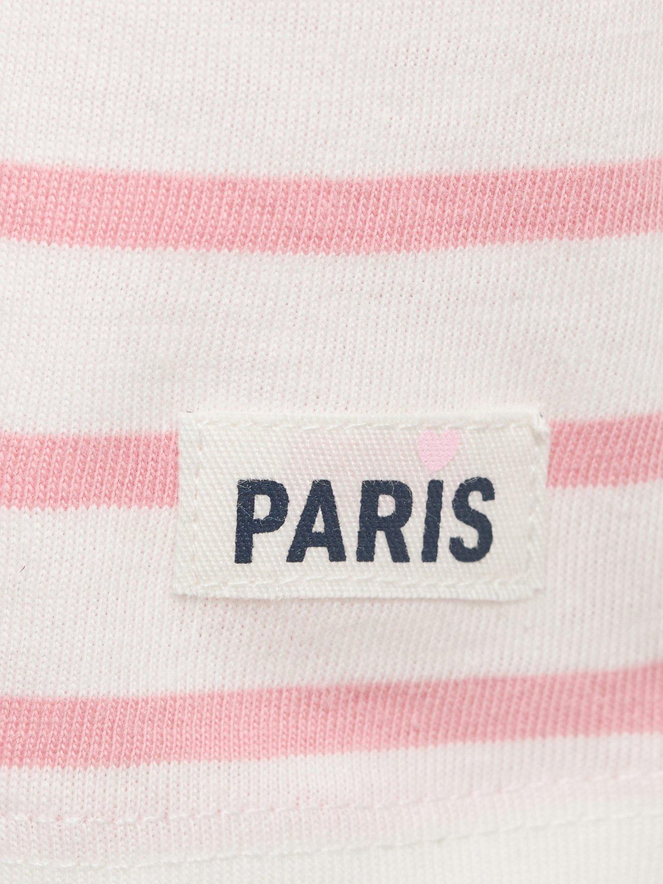 Image 3 of 4 of Mango Younger Girls Stripe Short Sleeve T-Shirt - Pink