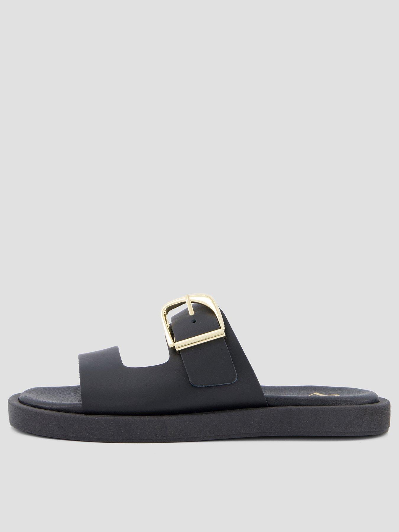 The Very Collection Wide Fit Comfort Sandal - Black