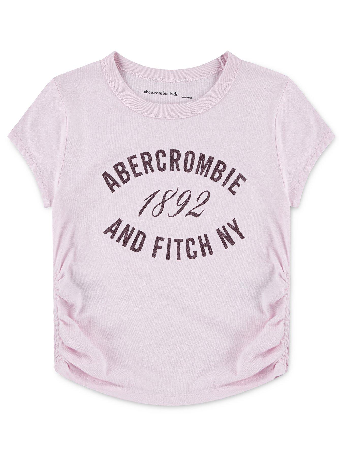 undefined Girls 1892 Ruched Short Sleeve T-Shirt - Pink