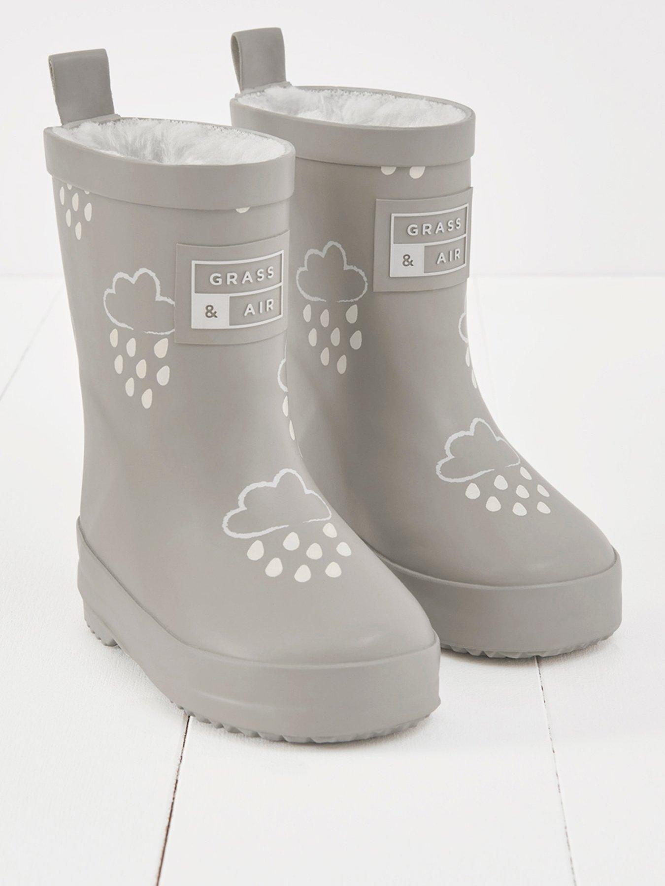 undefined Infant/Junior Colour-Revealing Winter Wellies - Grey