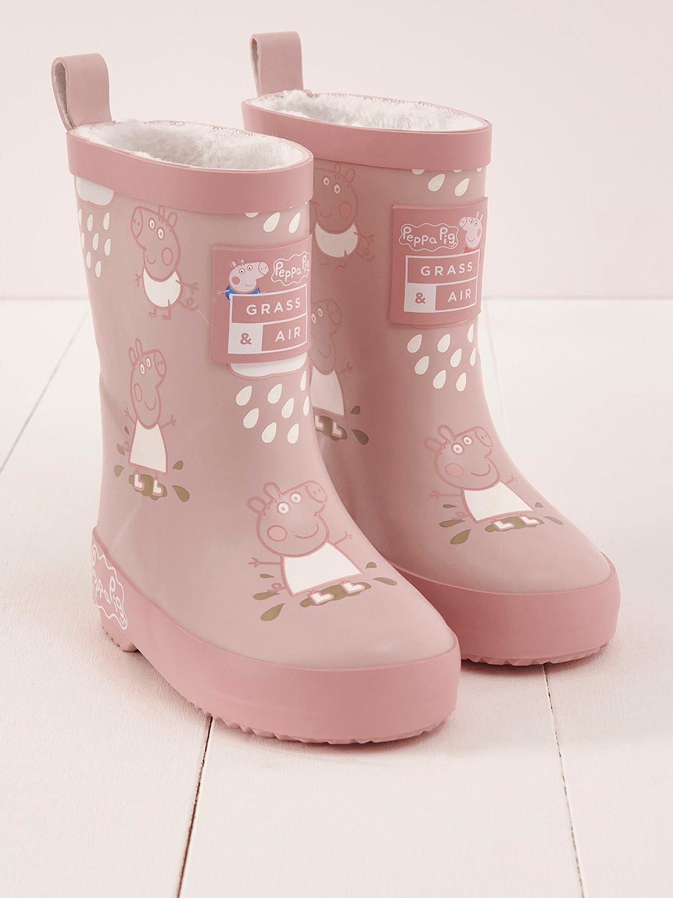  image of grass-air-infant-junior-peppa-pig-colour-revealing-winter-wellies