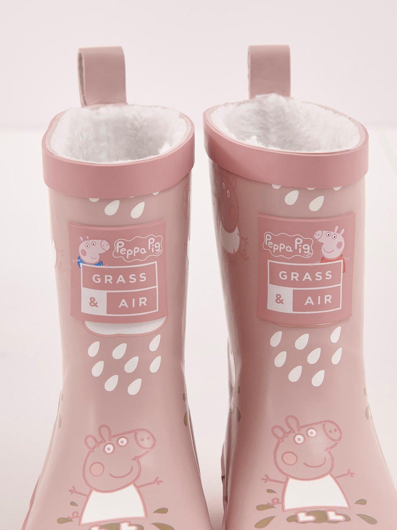  image of grass-air-infant-junior-peppa-pig-colour-revealing-winter-wellies