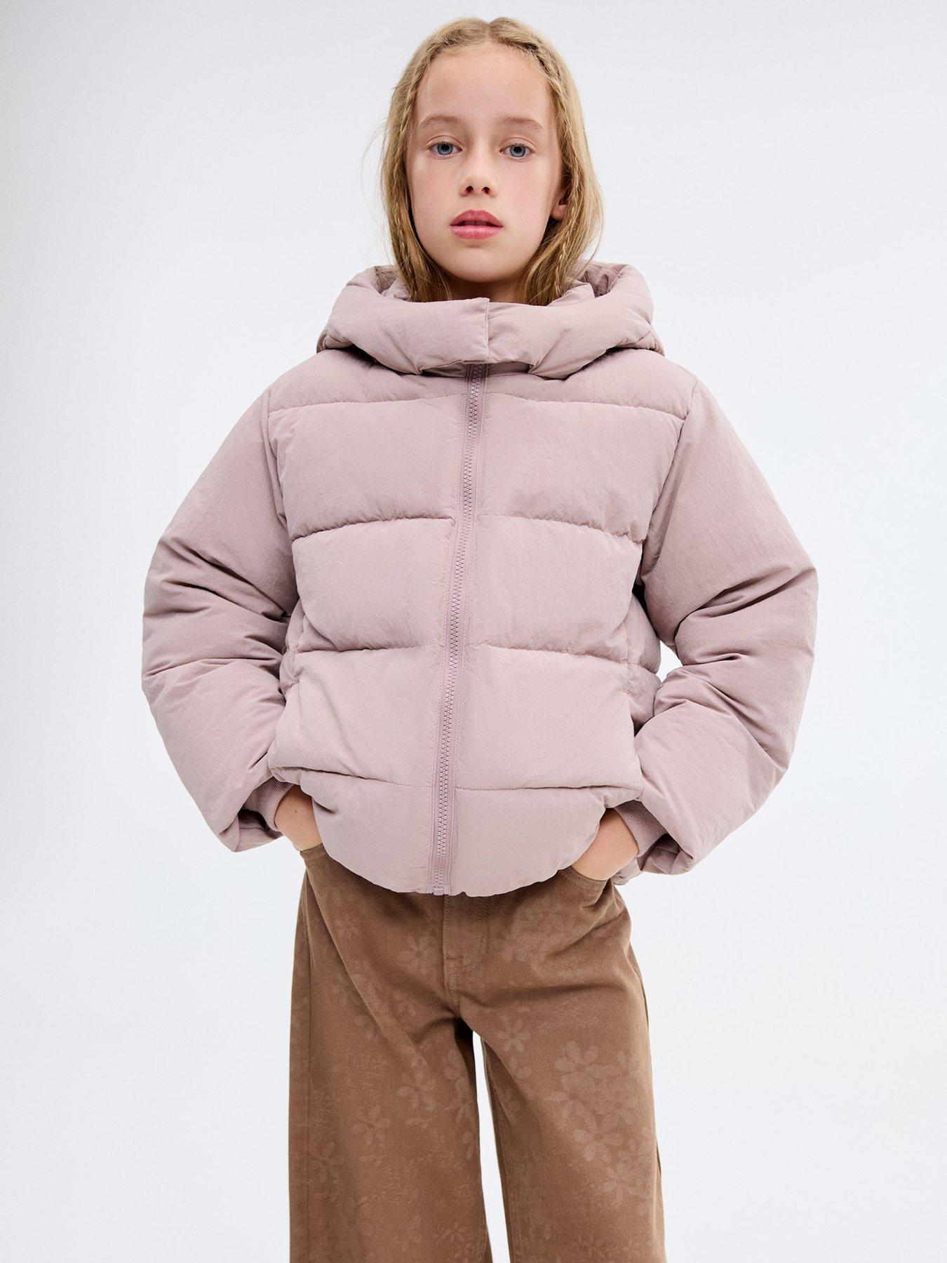 Mango Girls Padded Coat - Pink