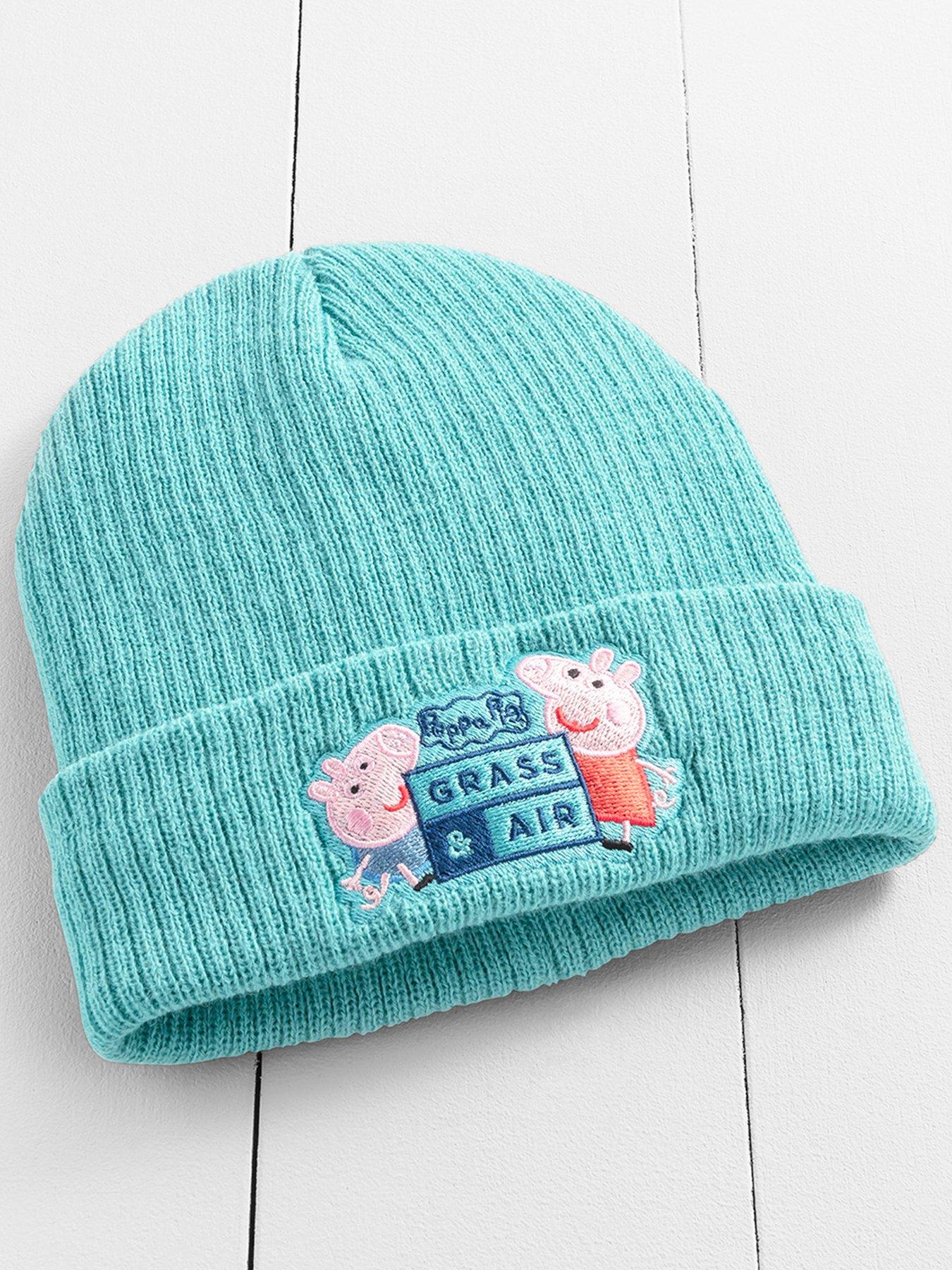 undefined Infant/ Junior Peppa Pig Lined Beanie - Blue