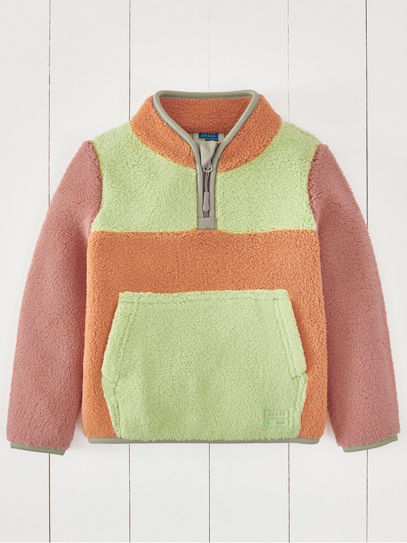 undefined Infant/ Junior 1/4 Zip Borg Jumper - Multi