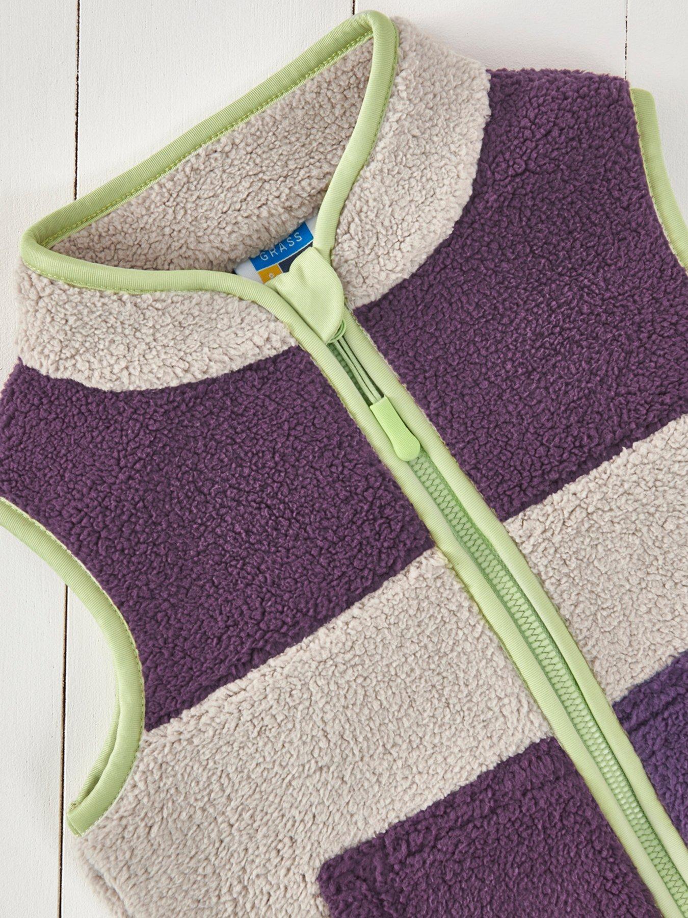  image of grass-air-infant-junior-borg-gilet-multi