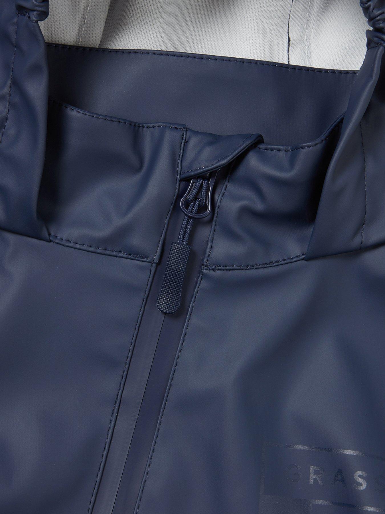 Image 5 of 6 of Grass & Air Infant Pu Puddlesuit - Navy